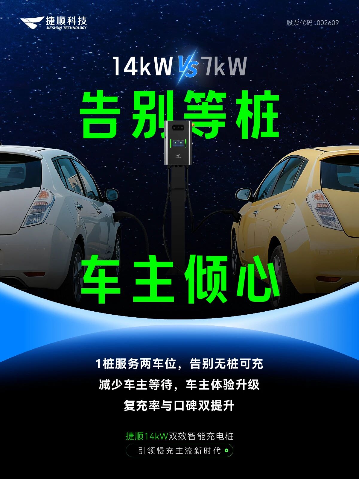 捷顺14kW双枪视频桩 捷顺14kW双枪视频桩