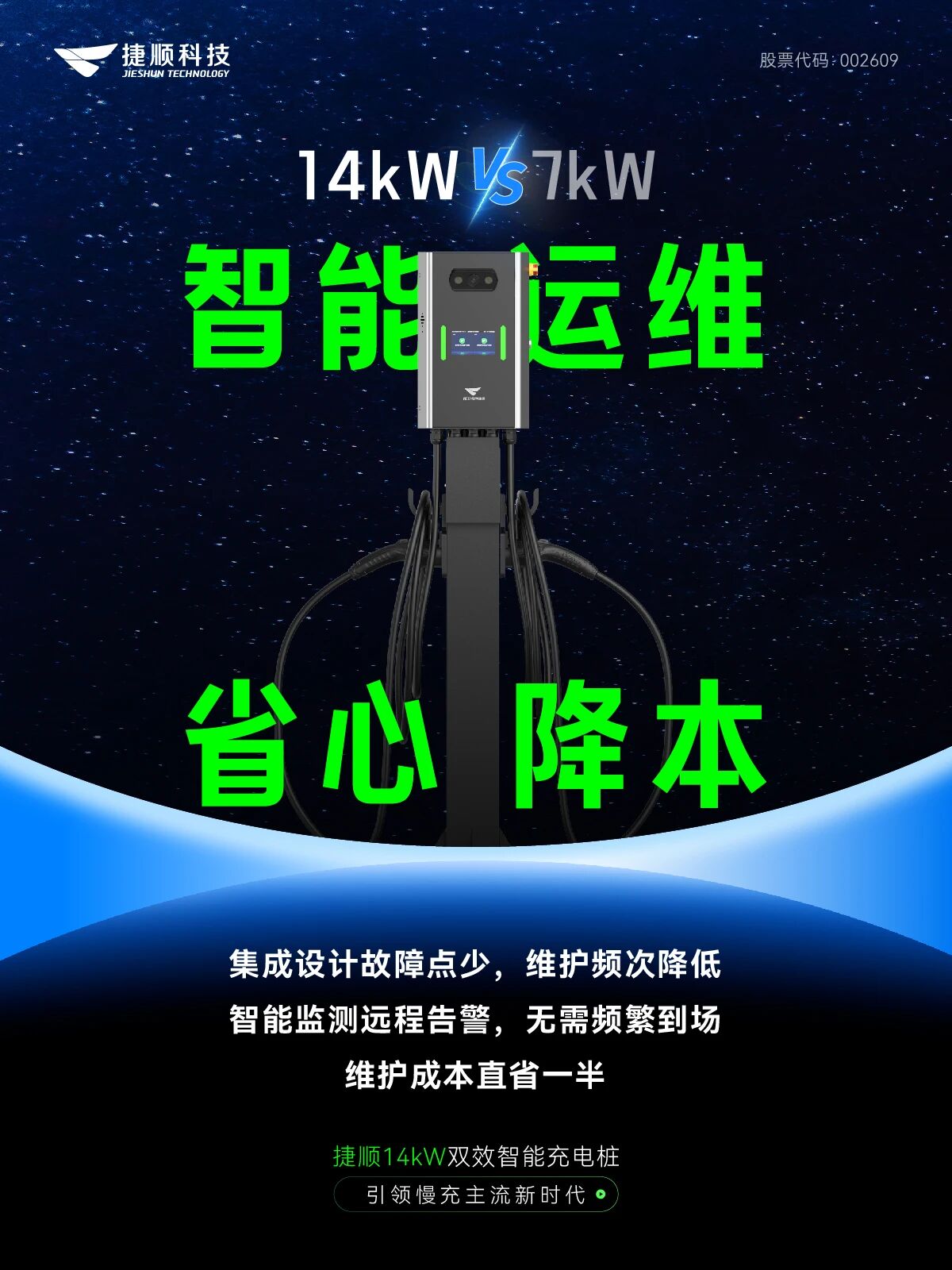 捷顺14kW双枪视频桩 捷顺14kW双枪视频桩